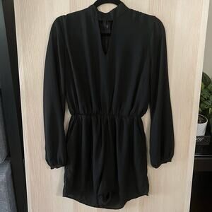 Lucca Couture Black Cutout Romper